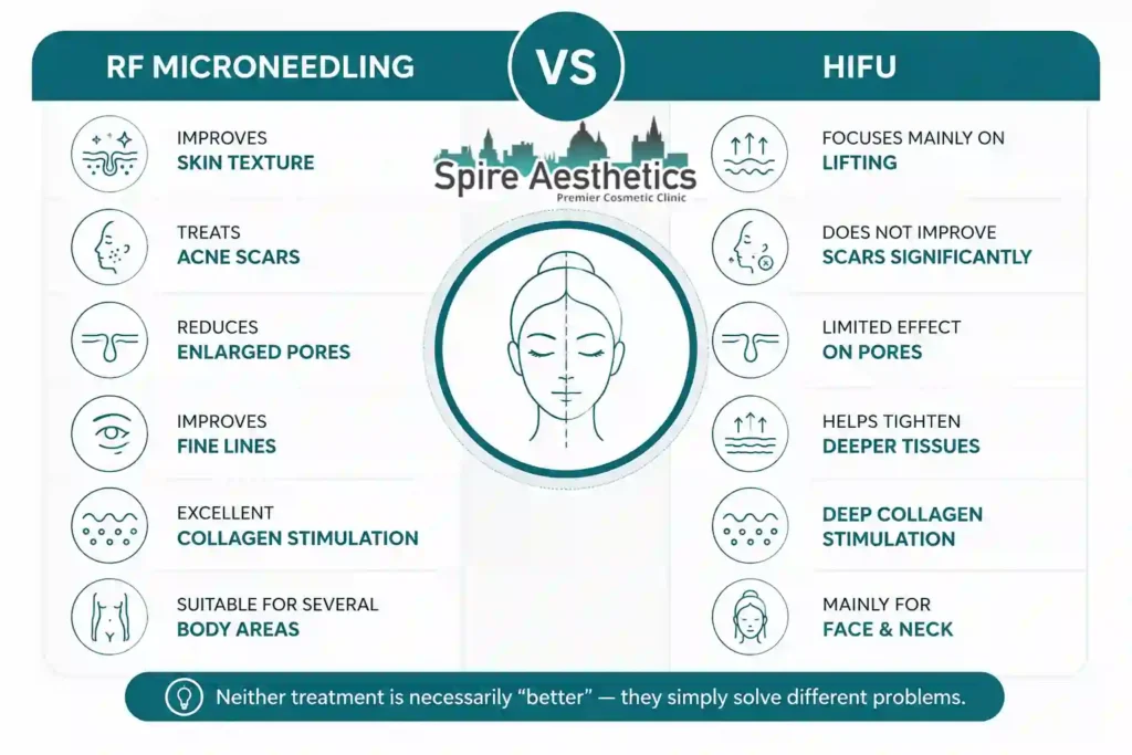RF Microneedling vs HIFU: Which Treatment Gives Better Results Warwickshire?